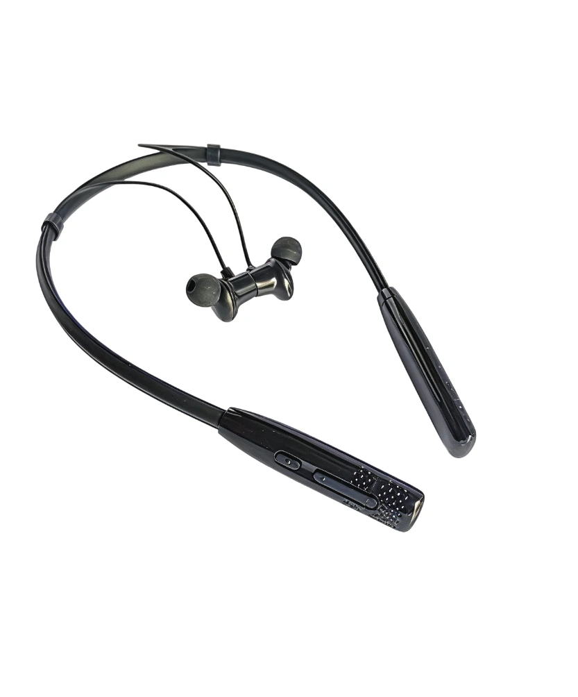 TZOP | TZ-BB08 Wireless Neckband With Deep Bass & Crystal Sound | High Quality Sound | Long Battery Life| & HD Mic & Music | Black