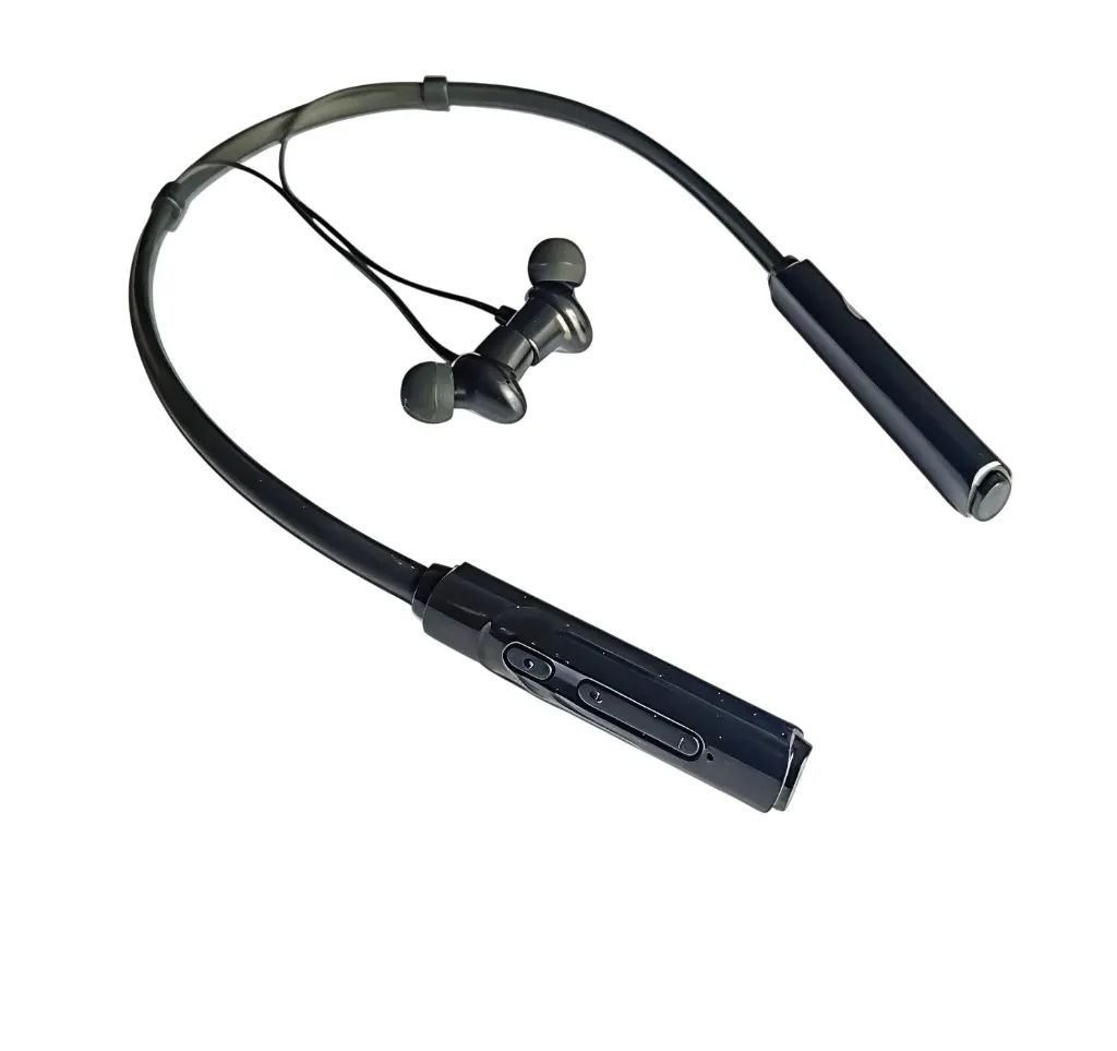 TZOP | TZ-BB09 Wireless Neckband With Deep Bass| High Quality Sound | Long Battery Life| & HD Mic & Music | Black