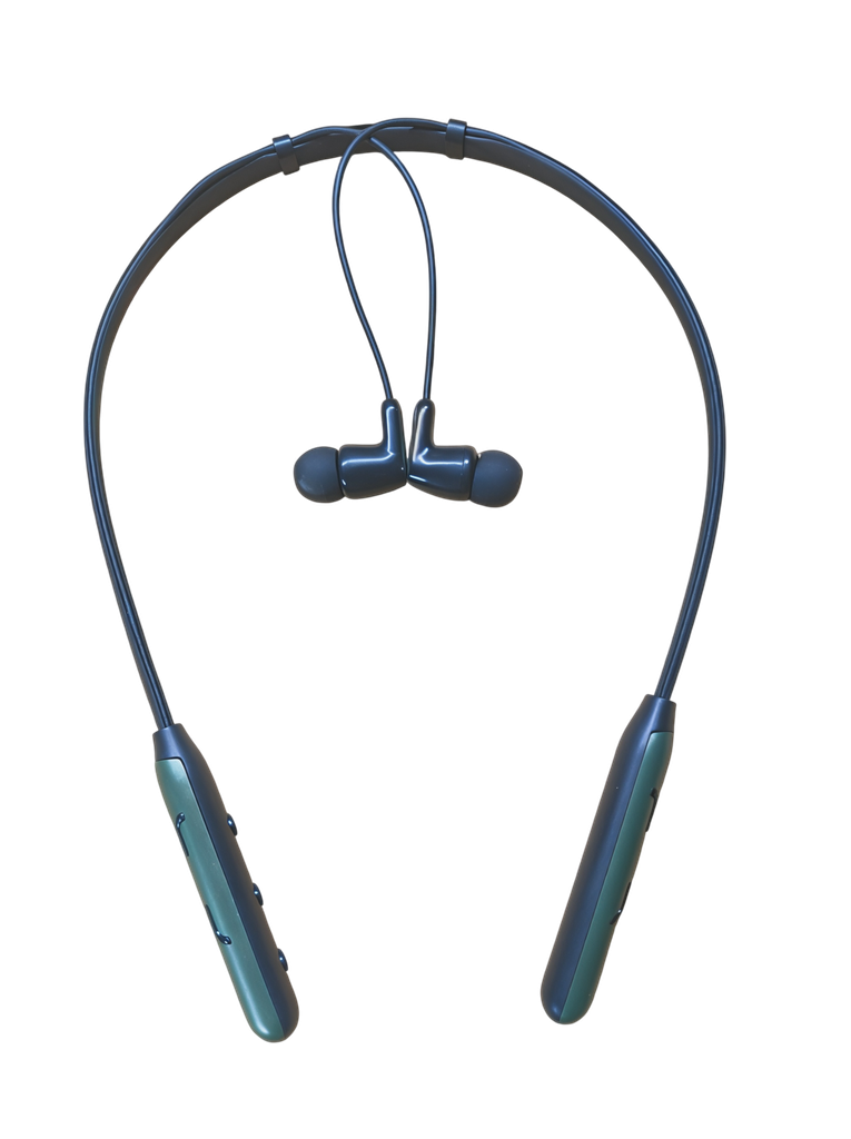 TZOP | TZ-BB01 Wireless Neckband With Deep Bass & Mic Black-Green